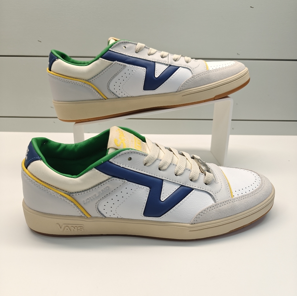 Vans Lowland CC JMP SERIO Collection Multicolor Navy Green Sneakers Men's 11.5 - Picture 5 of 11